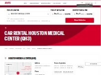 Website Screenshot Avis Car Rental