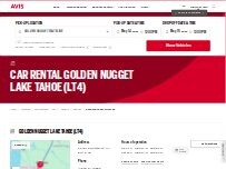 Website Screenshot Avis Car Rental