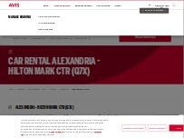 Website Screenshot Avis Car Rental