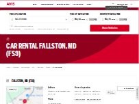 Website Screenshot Avis Car Rental