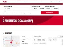 Website Screenshot Avis Car Rental