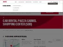 Website Screenshot Avis Car Rental