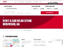 Website Screenshot Avis Car Rental