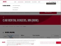 Website Screenshot Avis Car Rental