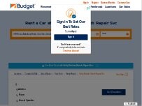 Website Screenshot Budget Car Rental