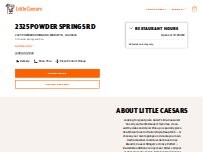 Website Screenshot Little Caesars Pizza
