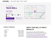 Website Screenshot Taco Bell