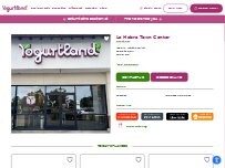 Website Screenshot Yogurtland La Habra Town Center