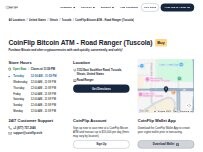Website Screenshot CoinFlip Bitcoin ATM - Road Ranger (Tuscola)