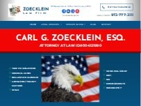 Website Screenshot Carl G Zoecklein Law Firm