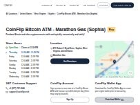 Website Screenshot CoinFlip Bitcoin ATM - Marathon Gas (Sophia)