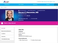Website Screenshot Steven Alexander, MD