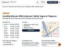 Website Screenshot CoinFlip Bitcoin ATM - 40/42 Vapor (Garner)