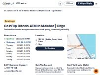 Website Screenshot CoinFlip Bitcoin ATM - Citgo (Malabar)