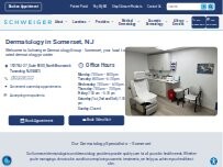 Website Screenshot Schweiger Dermatology Group - Somerset