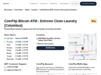 Website Screenshot CoinFlip Bitcoin ATM - Extreme Clean Laundry (Columbus)
