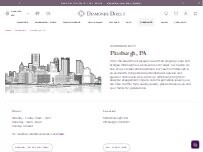 Website Screenshot Diamonds Direct Pittsburgh