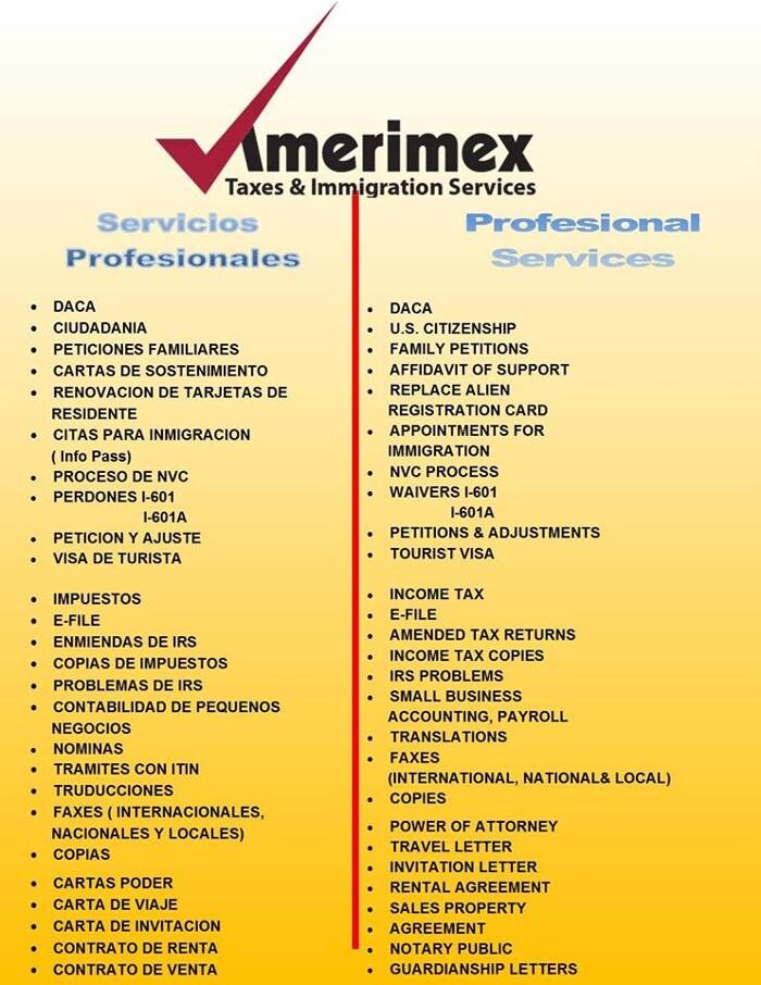 Images Amerimex Taxes & Immigration Services