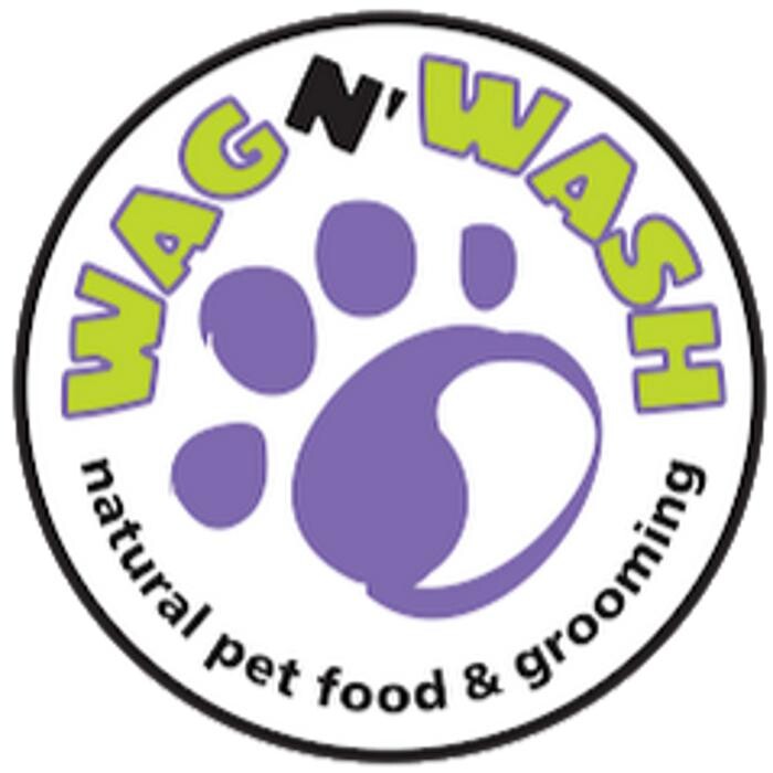 Wag N' Wash Natural Pet Food & Grooming Logo