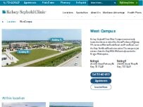 Website Screenshot Kelsey-Seybold Clinic | West Campus | Building A