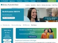 Website Screenshot North Houston OBGYN | Kelsey-Seybold Clinic