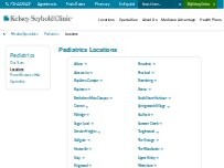 Website Screenshot Summer Creek Pediatrics | Kelsey-Seybold Clinic