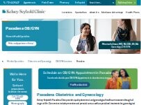 Website Screenshot Pasadena OBGYN | Kelsey-Seybold Clinic