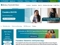 Website Screenshot Pasadena OBGYN | Kelsey-Seybold Clinic