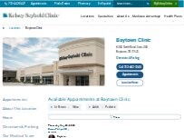 Website Screenshot Kelsey-Seybold Clinic | Baytown