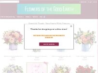 Website Screenshot Flowers of the Good Earth