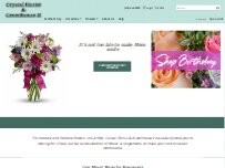 Website Screenshot Crystal Florist & Greenhouse II