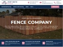 Website Screenshot Fort Smith Fence