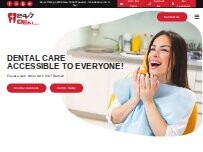 Website Screenshot 24/7 Dental - Emergency Dental Care