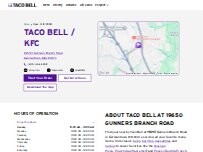 Website Screenshot Taco Bell / KFC