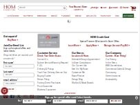 Website Screenshot HOM Furniture