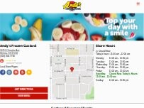 Website Screenshot Andy's Frozen Custard