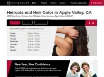 Website Screenshot Fantastic Sams Cut & Color