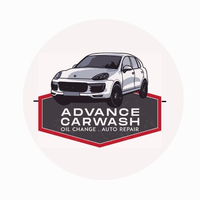 Advance Car Wash Oil Change Auto inspection Logo