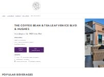 Website Screenshot The Coffee Bean & Tea Leaf