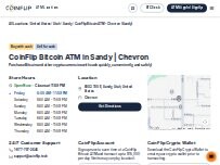 Website Screenshot CoinFlip Bitcoin ATM - Chevron (Sandy)