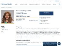 Website Screenshot Donnesha Clayton, MD