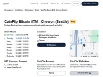 Website Screenshot CoinFlip Bitcoin ATM - Chevron (Seattle)