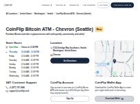 Website Screenshot CoinFlip Bitcoin ATM - Chevron (Seattle)