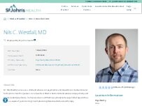 Website Screenshot Nils Westfall, MD