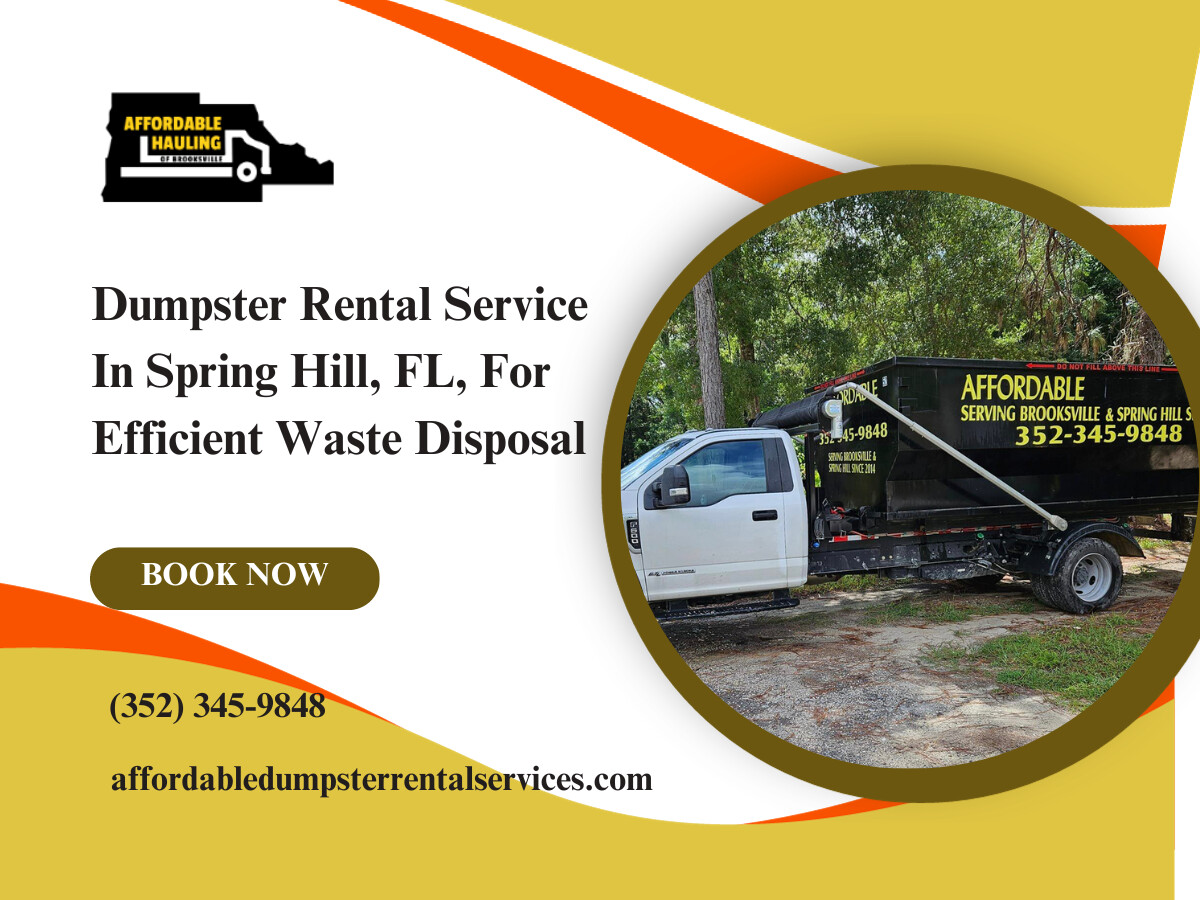 Images Affordable Hauling Dumpster Service