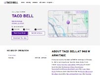 Website Screenshot Taco Bell