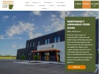 Website Screenshot Northwest Arkansas Food Bank