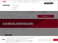 Website Screenshot Avis Car Rental