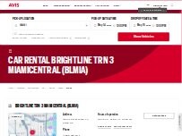 Website Screenshot Avis Car Rental