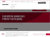 Website Screenshot Avis Car Rental